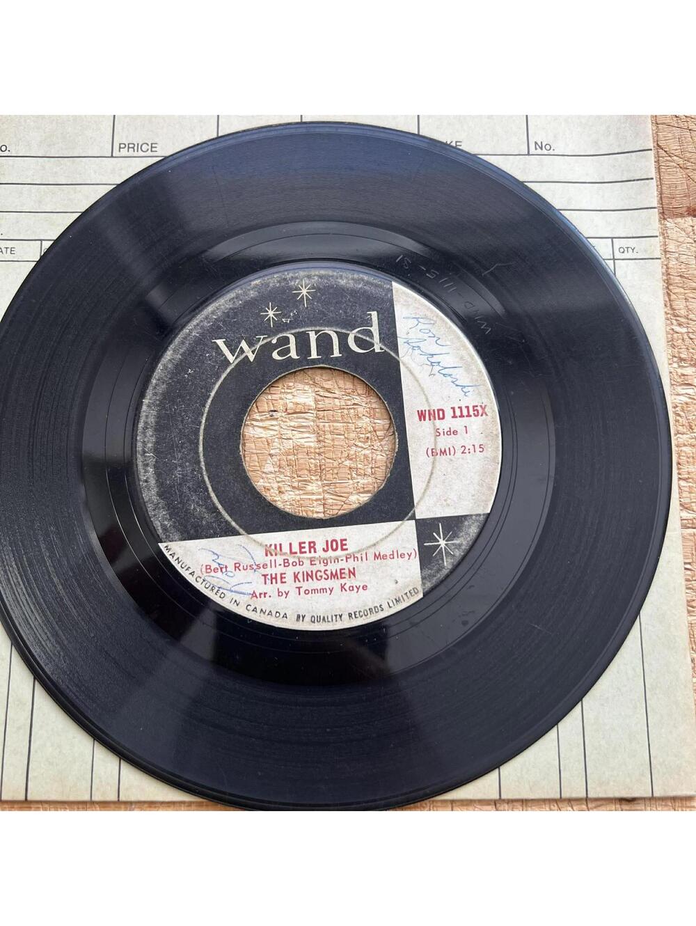 The Kingsmen – Killer Joe / Little Green Thing 45rpm Vinyl Record VG+ R49